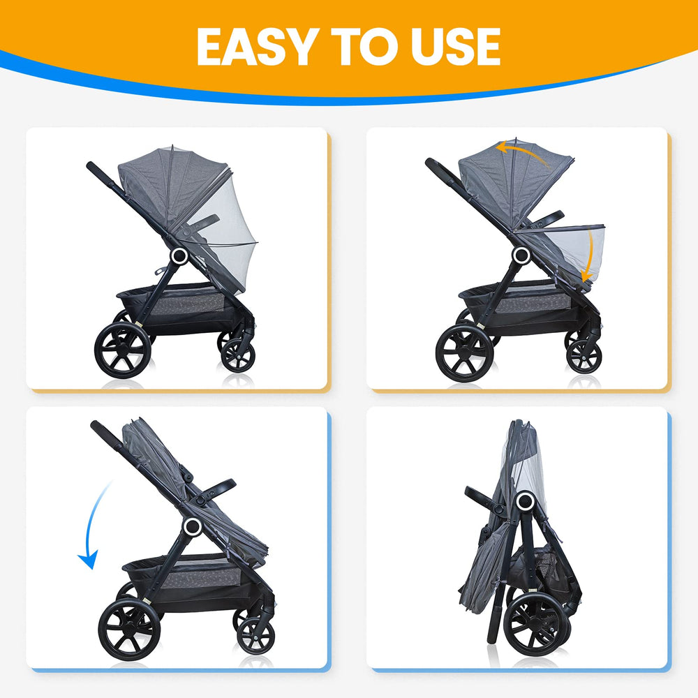Orzbow outdoors-use mosquito net protects baby during outings
