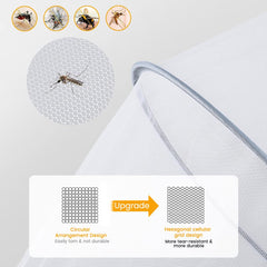 Orzbow Mosquito Net for Stroller open with two way zip for easy access outdoors