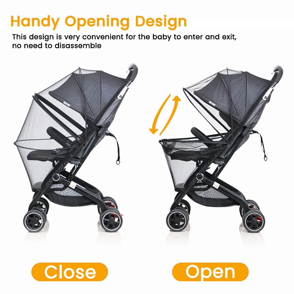 Orzbow two-way-zipper design enables easy infant access outdoors.