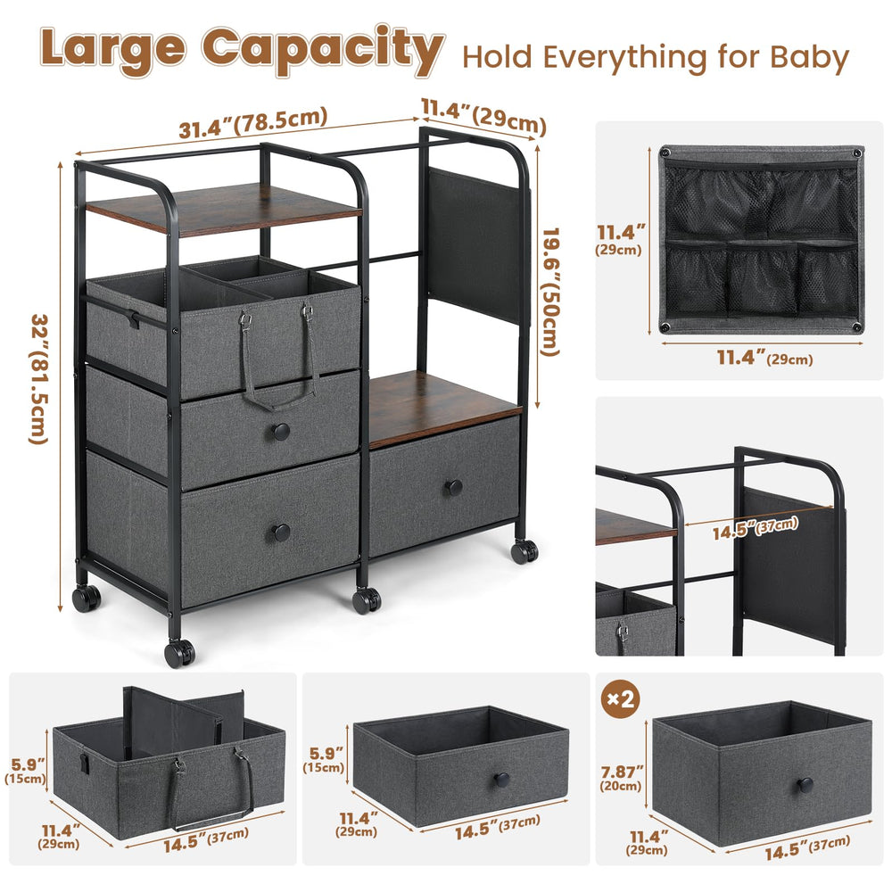 Orzbow open shelves offer quick access to essentials.