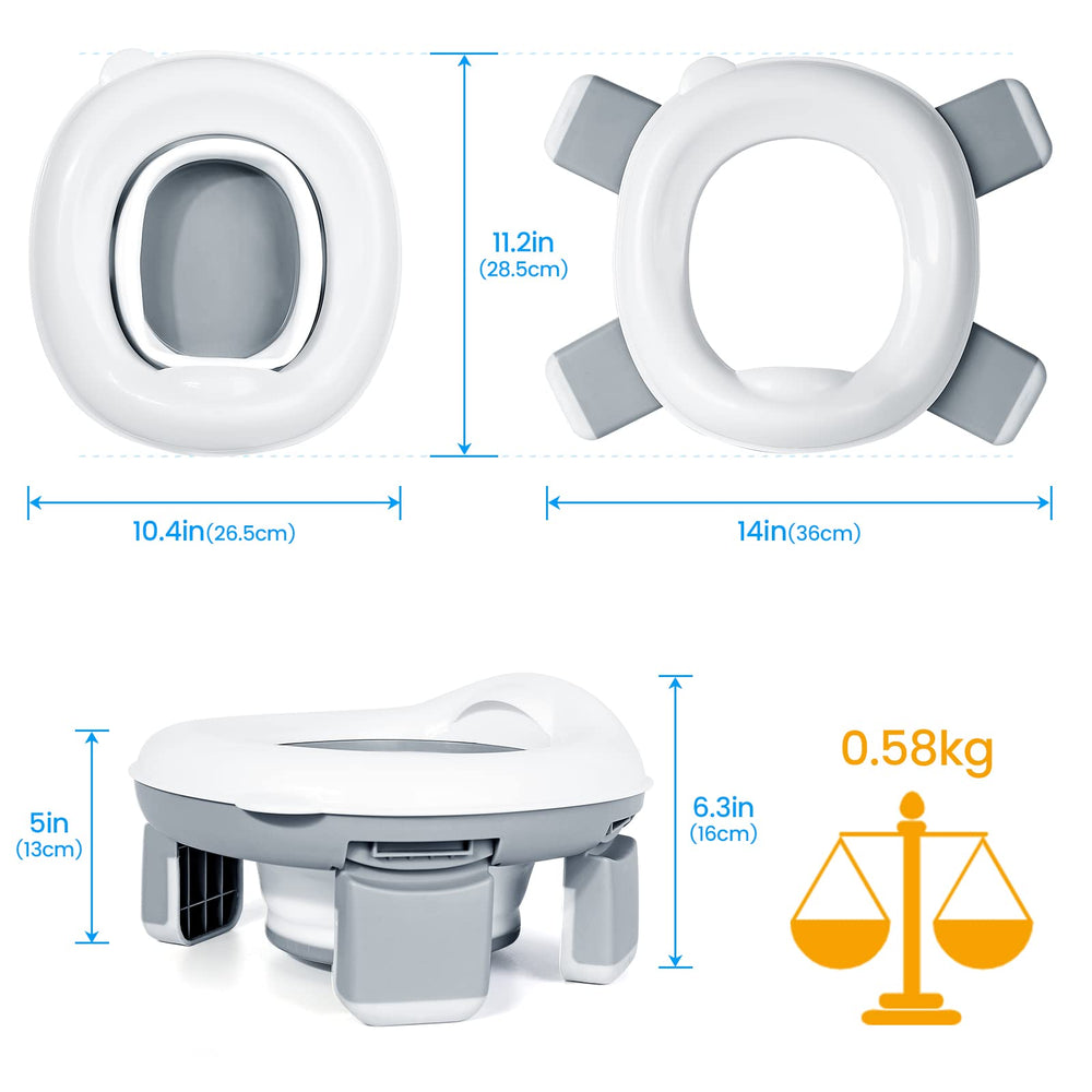 Orzbow Portable Potty with travel bag makes cleanup simple and hygienic.