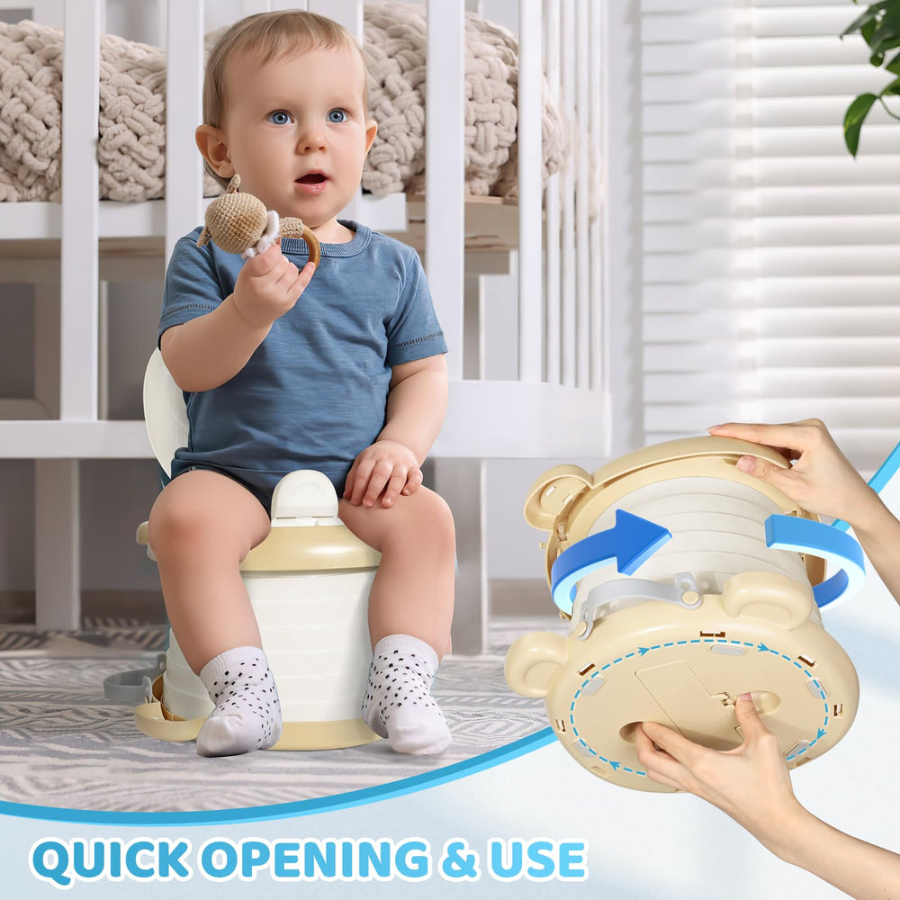 Orzbow foldable potty seat ready to use straight from packaging.
