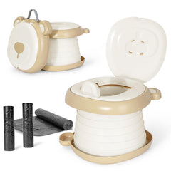 Orzbow portable travel potty seat with splash guard, ideal for on-the-go toddlers.