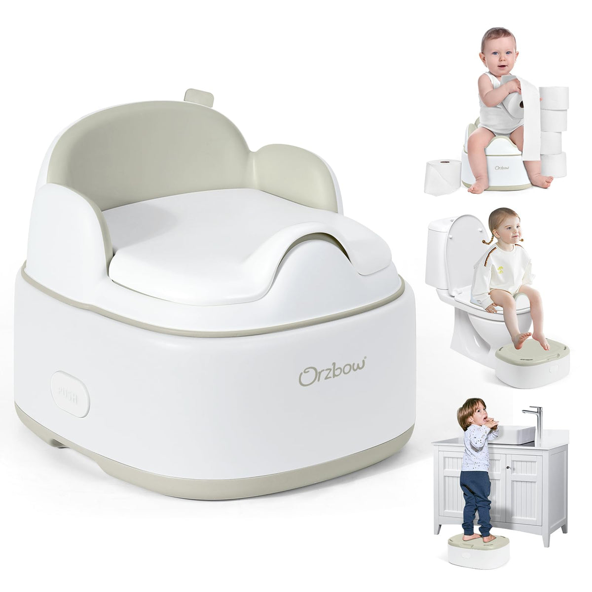 Orzbow potty chair base provides a stable foundation for potty training.