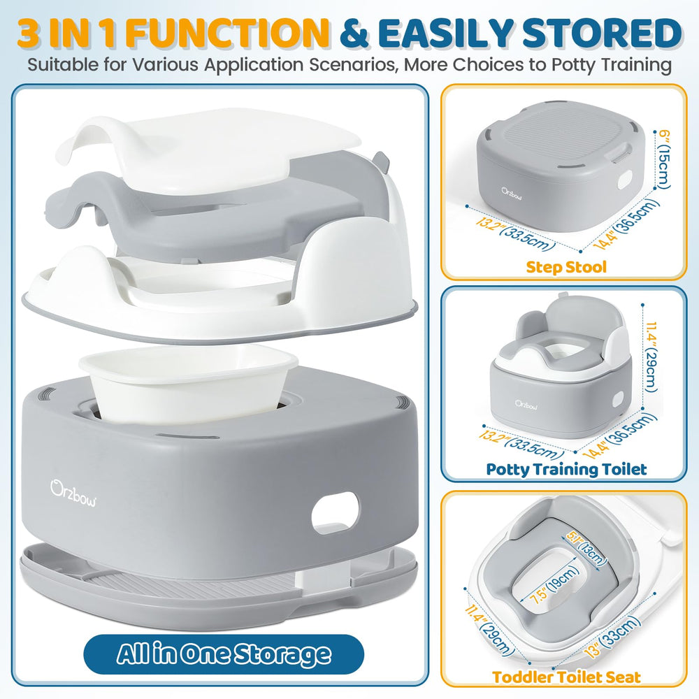 Orzbow potty seat conversion: versatile seat for toddlers transitioning to a real toilet.