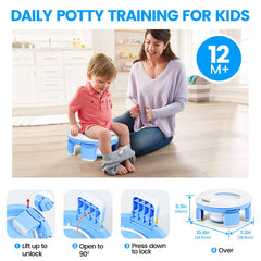 Orzbow potty seat with splash guard keeps public bathrooms cleaner.