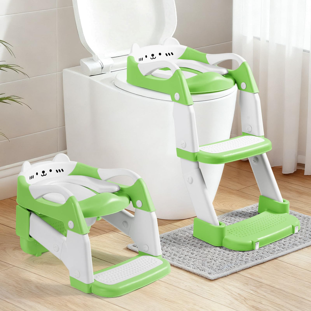 Orzbow potty training seat front view shows sturdy base for safe toddler sessions