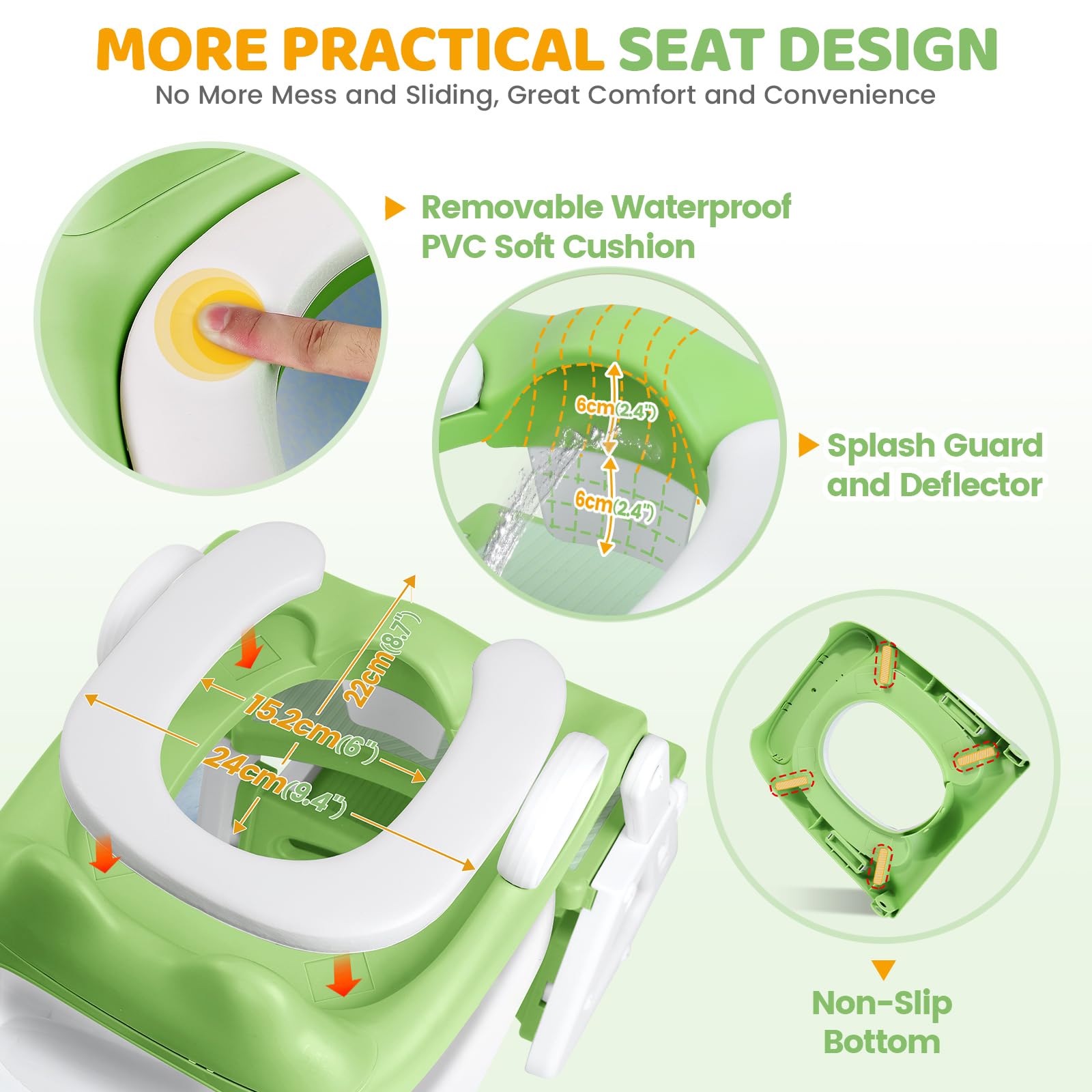 Orzbow Splash Guard helps prevent spills during bathroom time