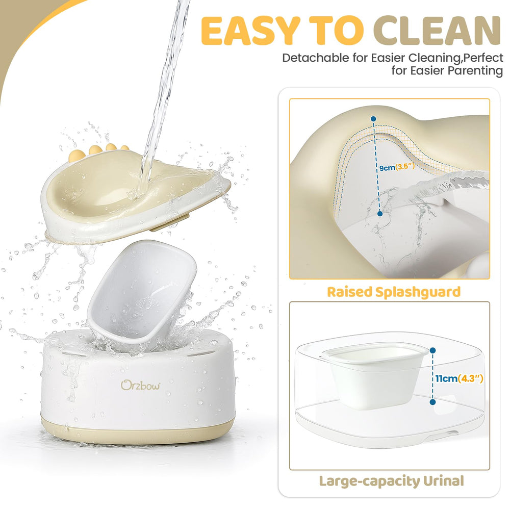 Orzbow step-stool base provides stable support during sessions.