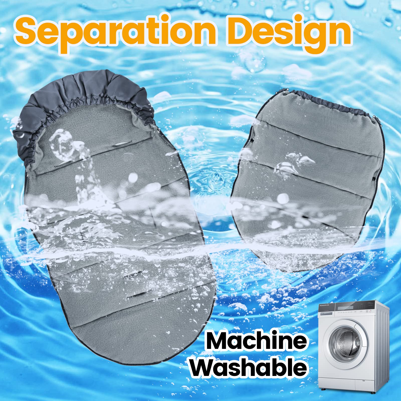 Orzbow storage bag keeps the footmuff compact and ready for travel.