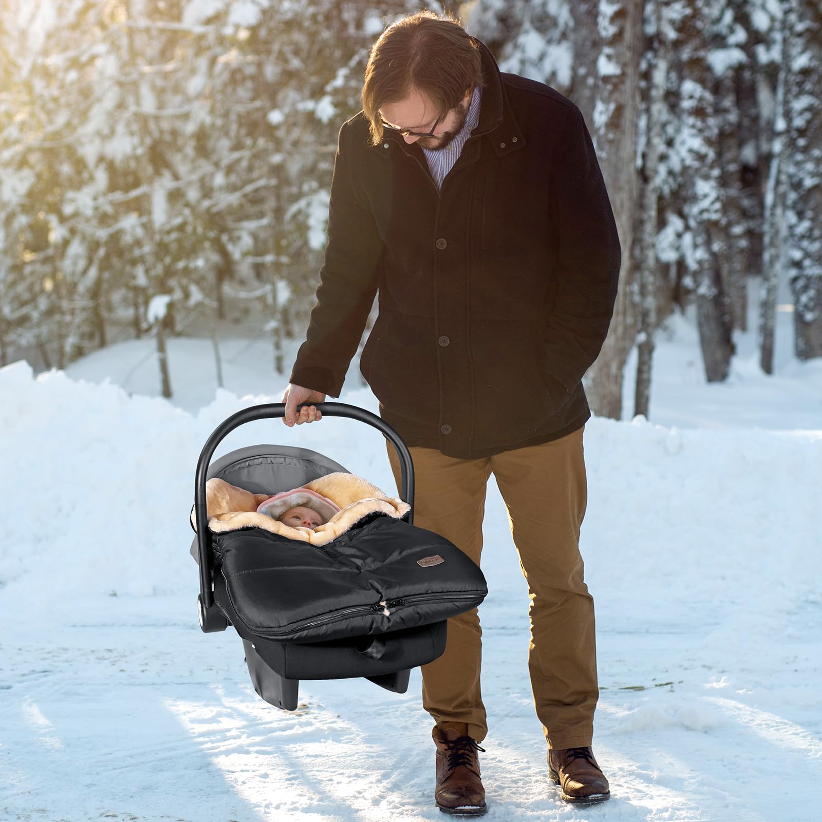 Orzbow stroller-friendly cozy footmuff for on-the-go comfort