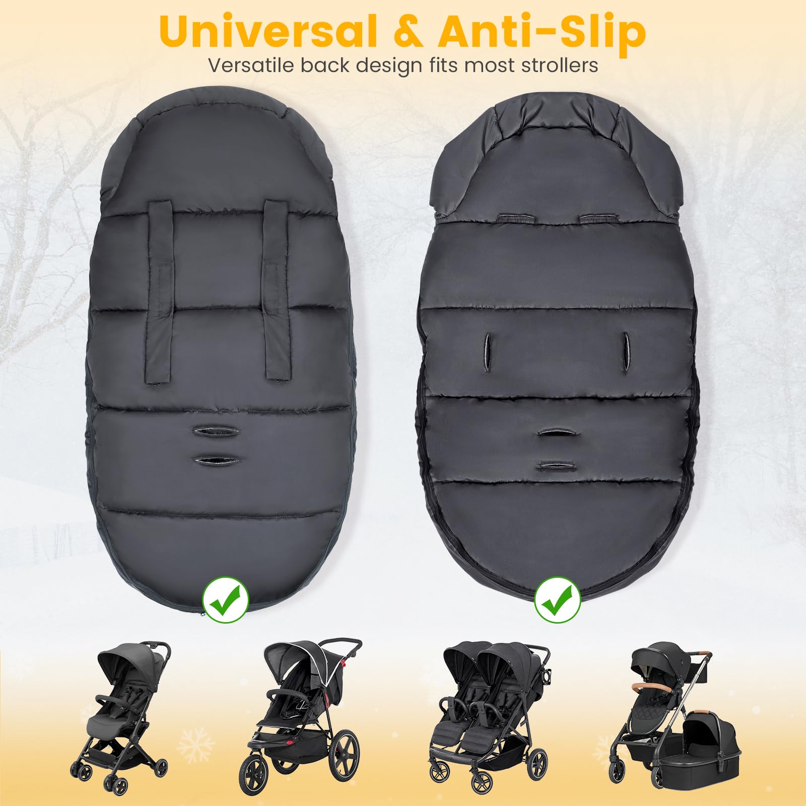 Orzbow polar fleece lining with down filling provides strong insulation against cold