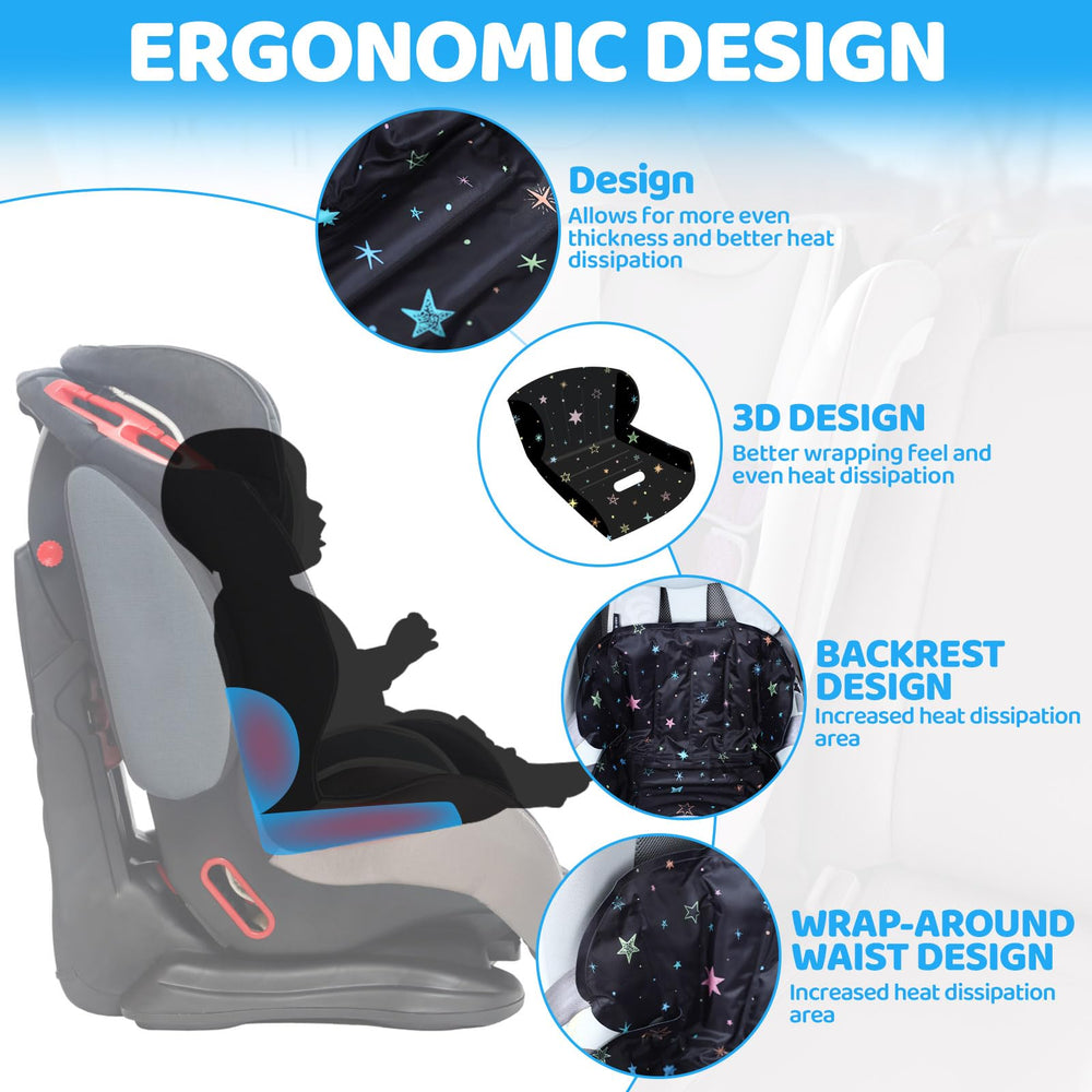 Orzbow car seat cooling pad easy to clean with mild detergent.