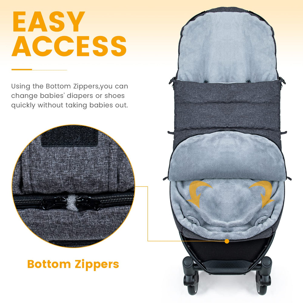 Orzbow universal fit with five harness slots suits most strollers and car seats