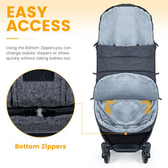 Orzbow universal fit with five harness slots suits most strollers and car seats
