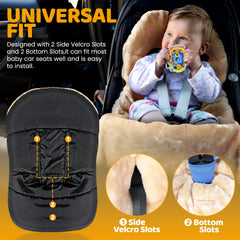 Orzbow universal harness slots fit 3- and 5-point systems on most car seats