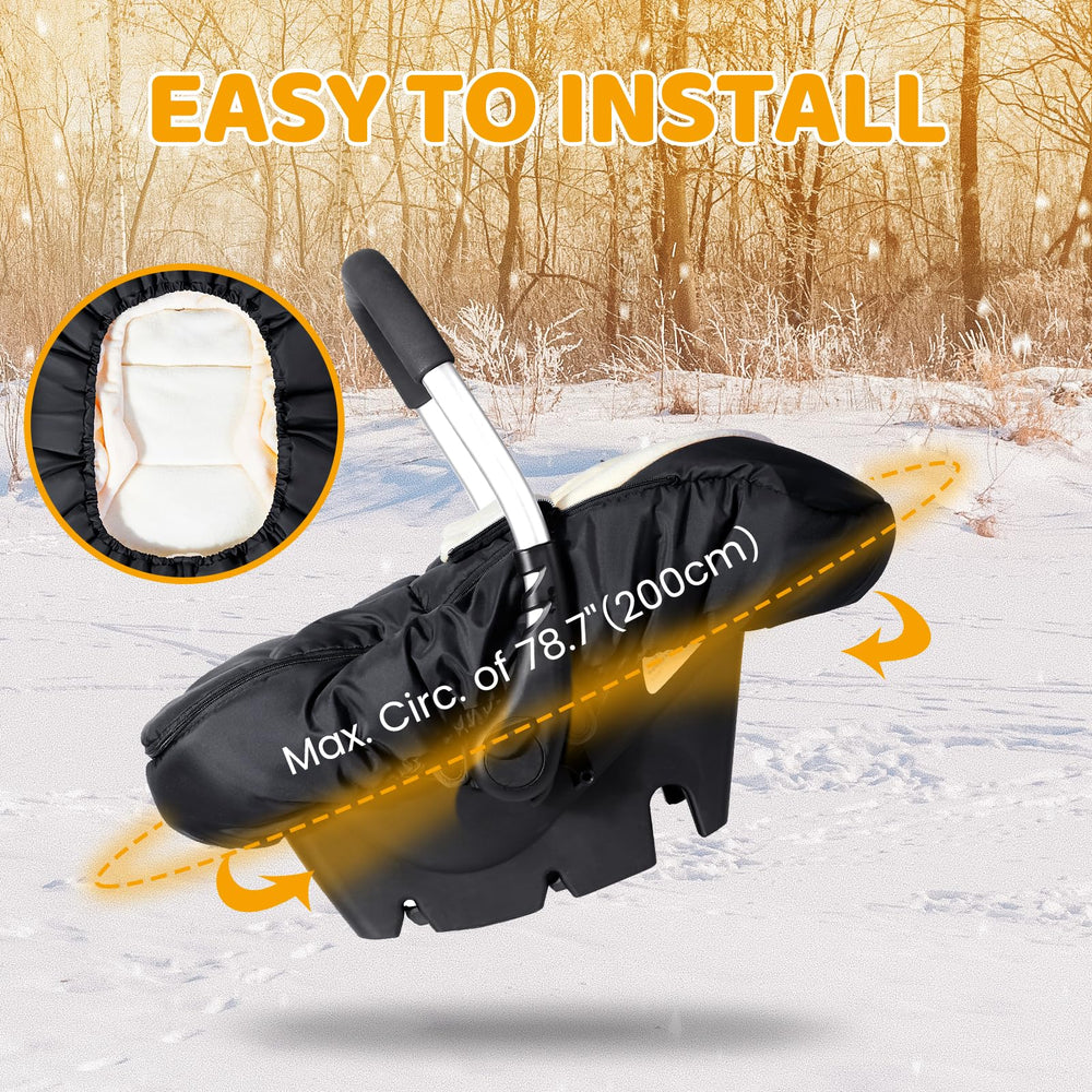 Orzbow warm coral fleece liner for cozy winter car rides