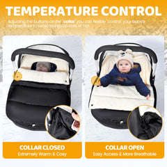 Orzbow waterproof car seat cover with zipper keeps baby dry on rainy days