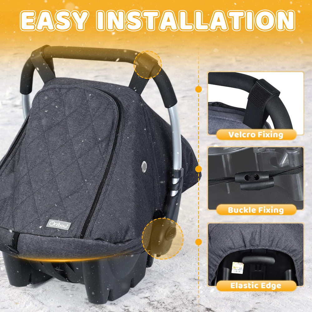 Orzbow wind rain dust shield protects stroller and seat