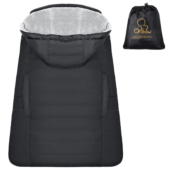 Orzbow winter carrier cover with removable hood for flexible use on the go.