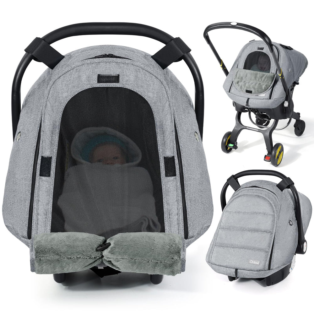 Orzbow winter car seat cover provides waterproof protection for daily outings.