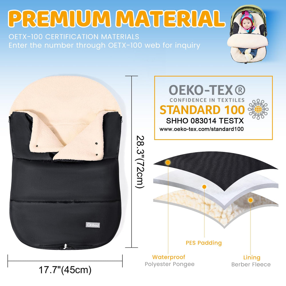 Orzbow fleece-material closeup conveys soft texture and warmth retention.