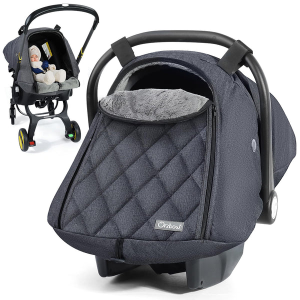 Orzbow winter car seat cover warmth with velvet lining for cold rides