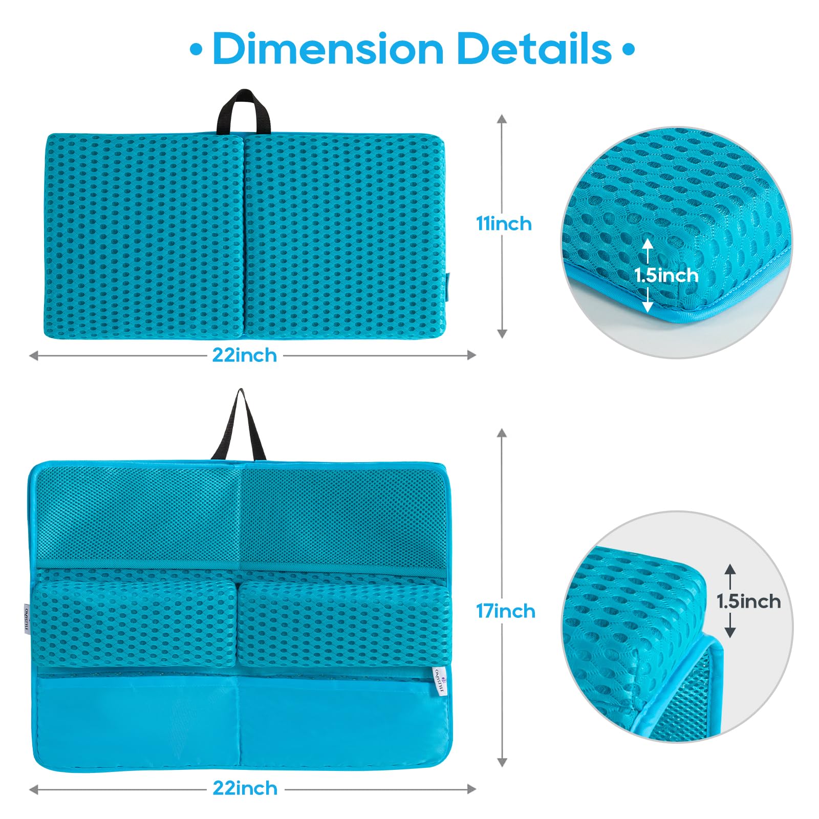 OS OMYSTYLE quick-dry 4D mesh fabric for breathability.