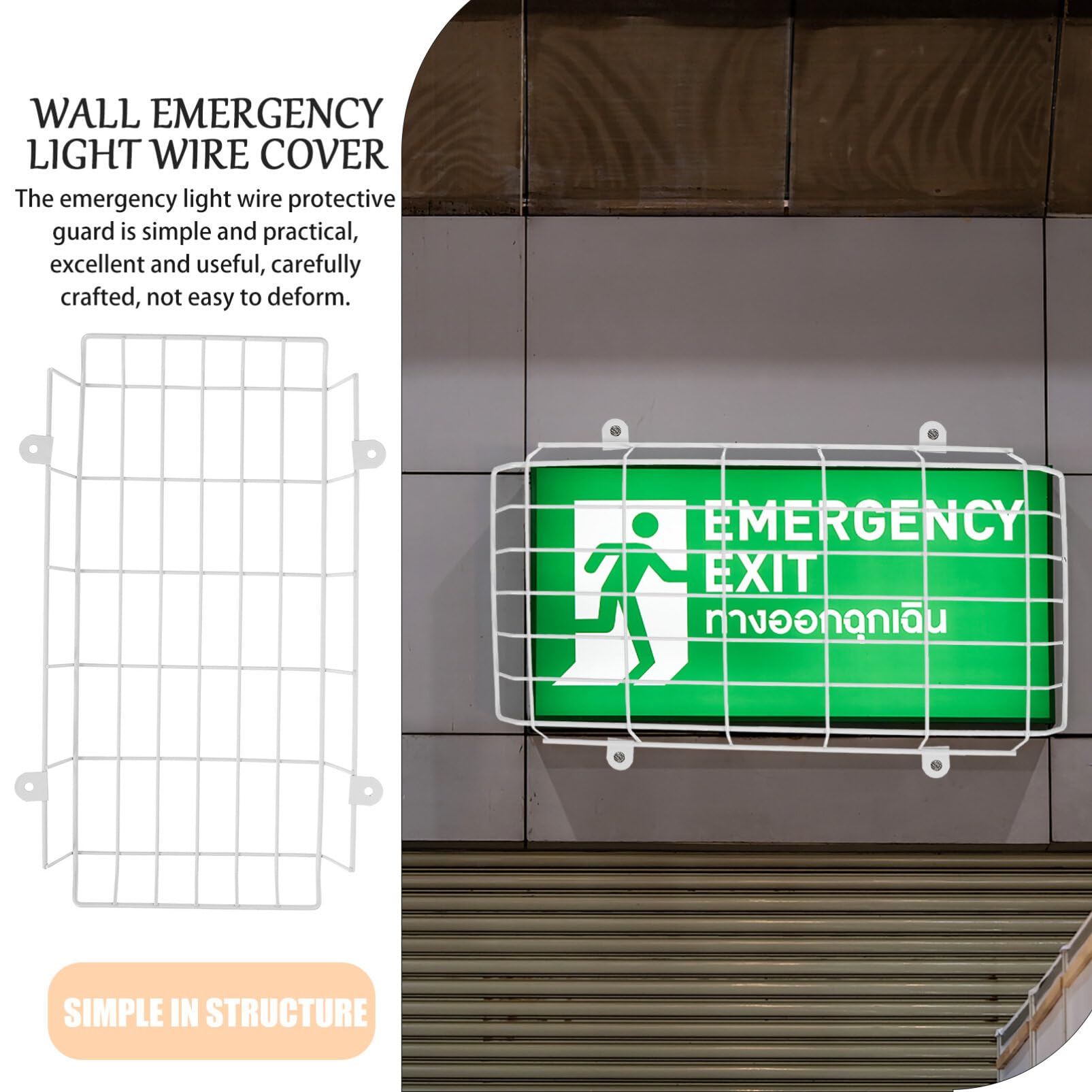 OSALADI safety shield suitable for public spaces protecting signage in schools and theaters