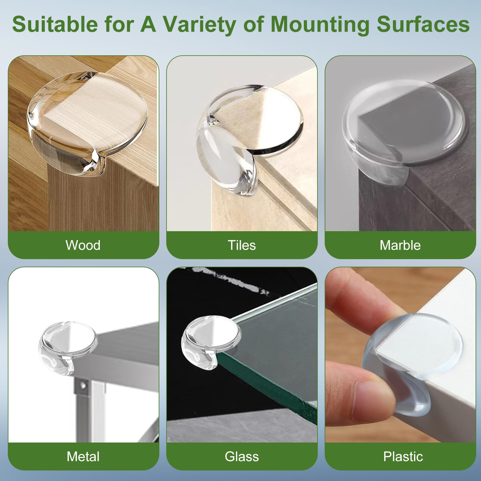 Osareny remove-with-heat corner protectors being peeled off without marks