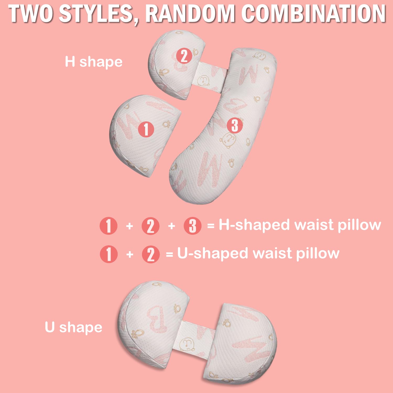 Oskeray maternity pillow cradles legs for balanced pressure relief.