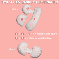 Oskeray maternity pillow cradles legs for balanced pressure relief.