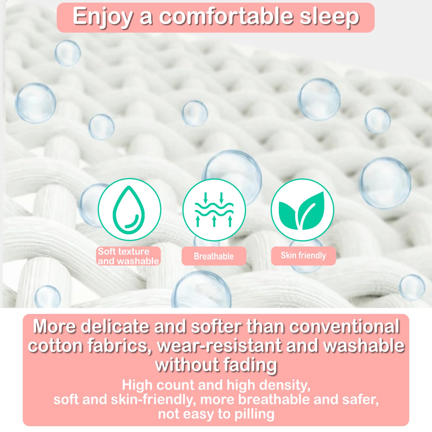 Oskeray pregnancy pillow detachable-cover highlights easy cleaning.