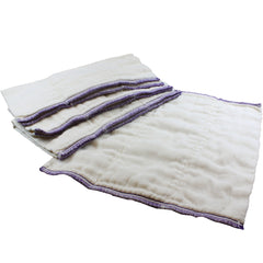 OsoCozy Better Fit prefold diapers in unbleached cotton; natural color and soft texture.