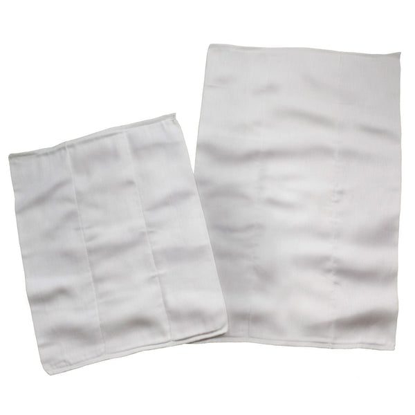 OsoCozy Chinese Prefolds crisp white fabric, soft and absorbent for cloth diapering