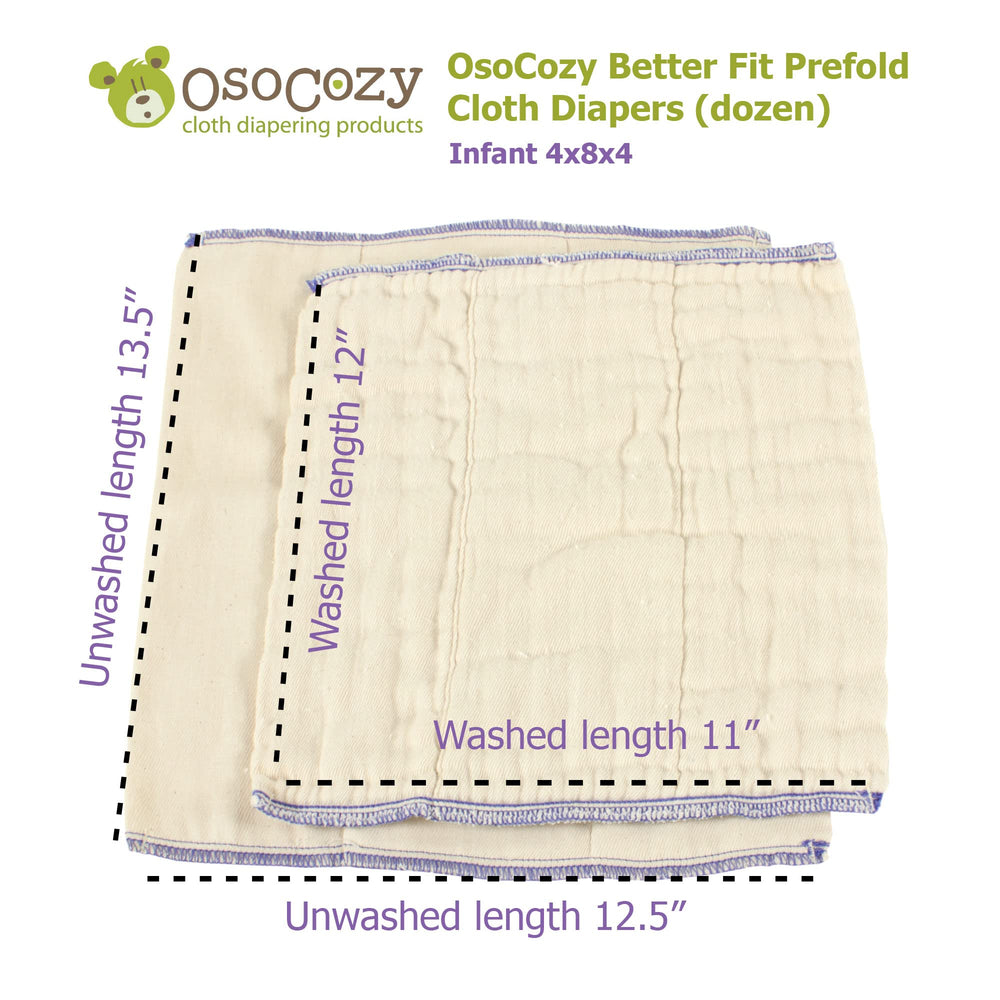 OsoCozy 8-layer middle panels deliver strong absorbency without bulk.