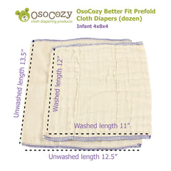 OsoCozy 8-layer middle panels deliver strong absorbency without bulk.