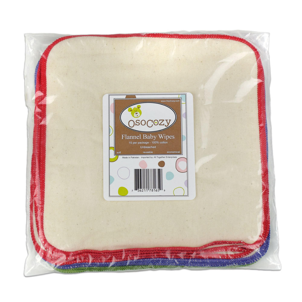 OsoCozy wipes feature colorful stitching for durable edges.