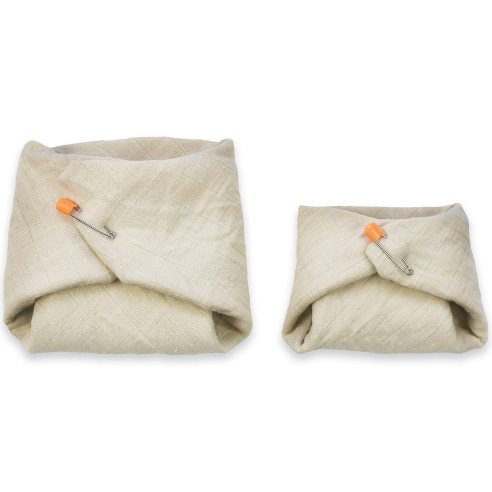 OsoCozy Flats used as burp cloths or towels.