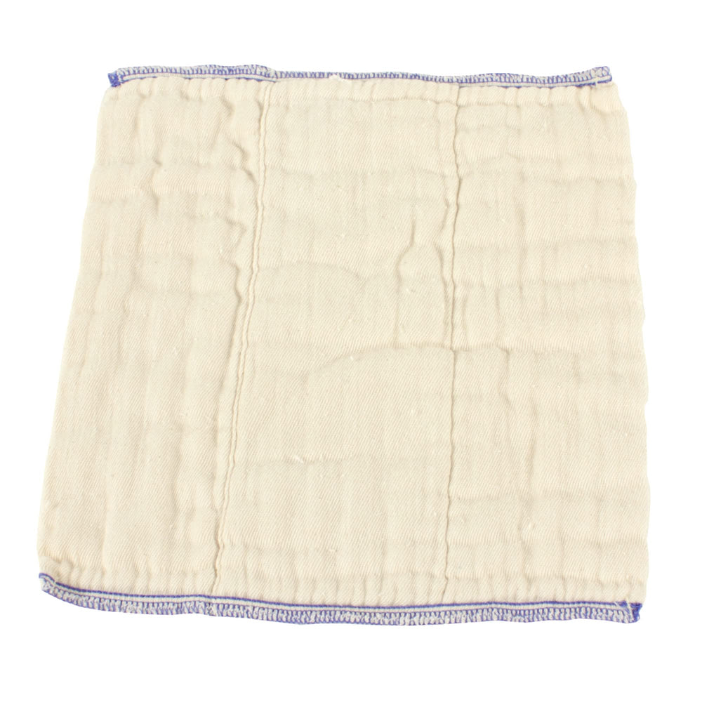 OsoCozy folding diagram shows tri-fold fit under a diaper cover.