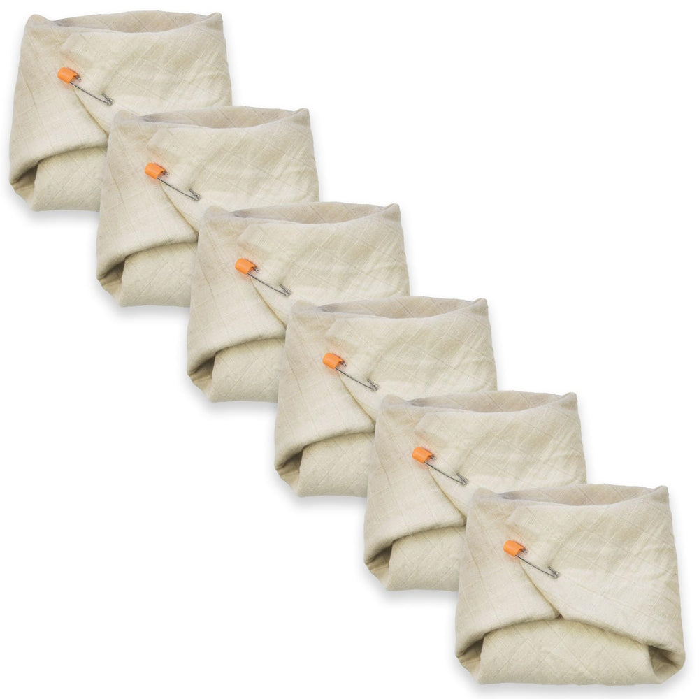OsoCozy muslin flat diaper onesize, large and versatile for 12–30 lb babies.