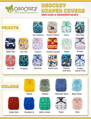 OsoCozy newborn diaper cover showing double-leg-gussets to contain messes.
