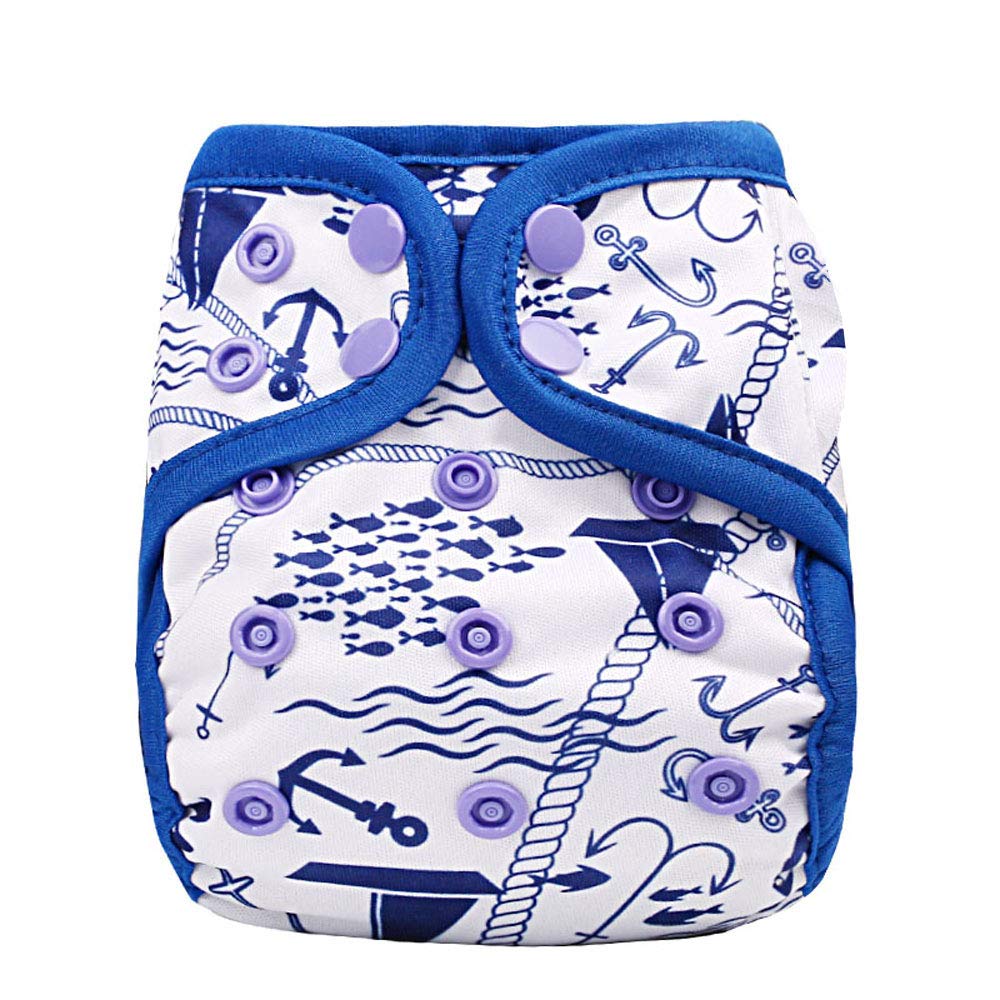 OsoCozy newborn diaper cover with double leg gussets keeps messes inside.