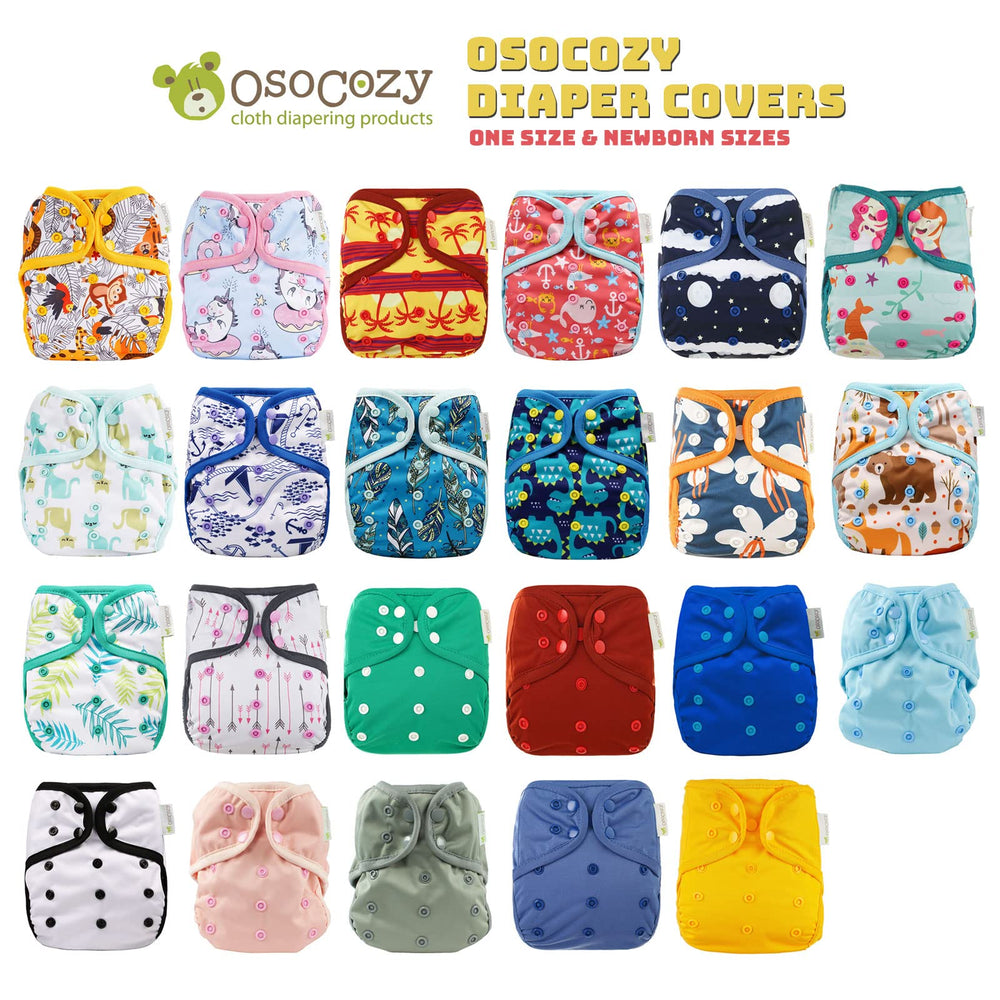 OsoCozy newborn diaper cover interior is wipe-clean to reduce laundry.