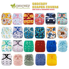 OsoCozy newborn diaper cover interior is wipe-clean to reduce laundry.