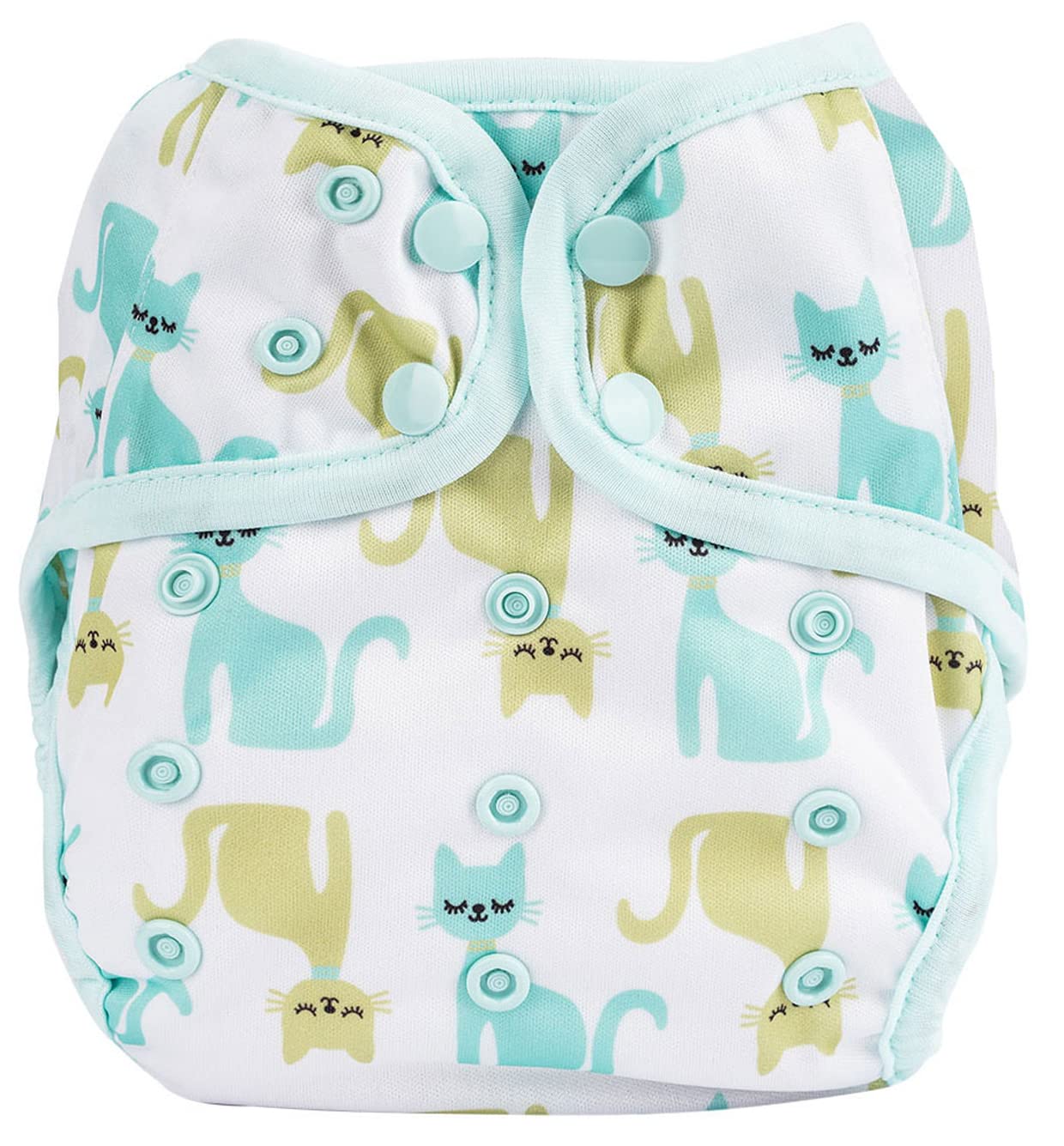 OsoCozy one-size diaper cover with adjustable snap fit for growing babies