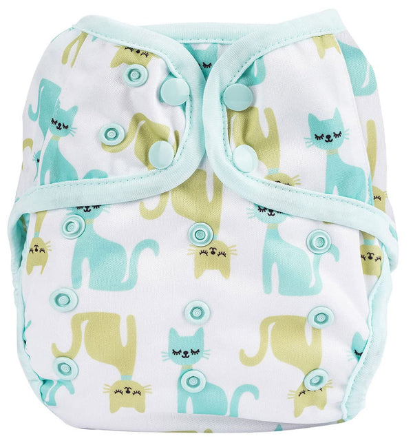 OsoCozy one-size diaper cover with adjustable snap fit for growing babies