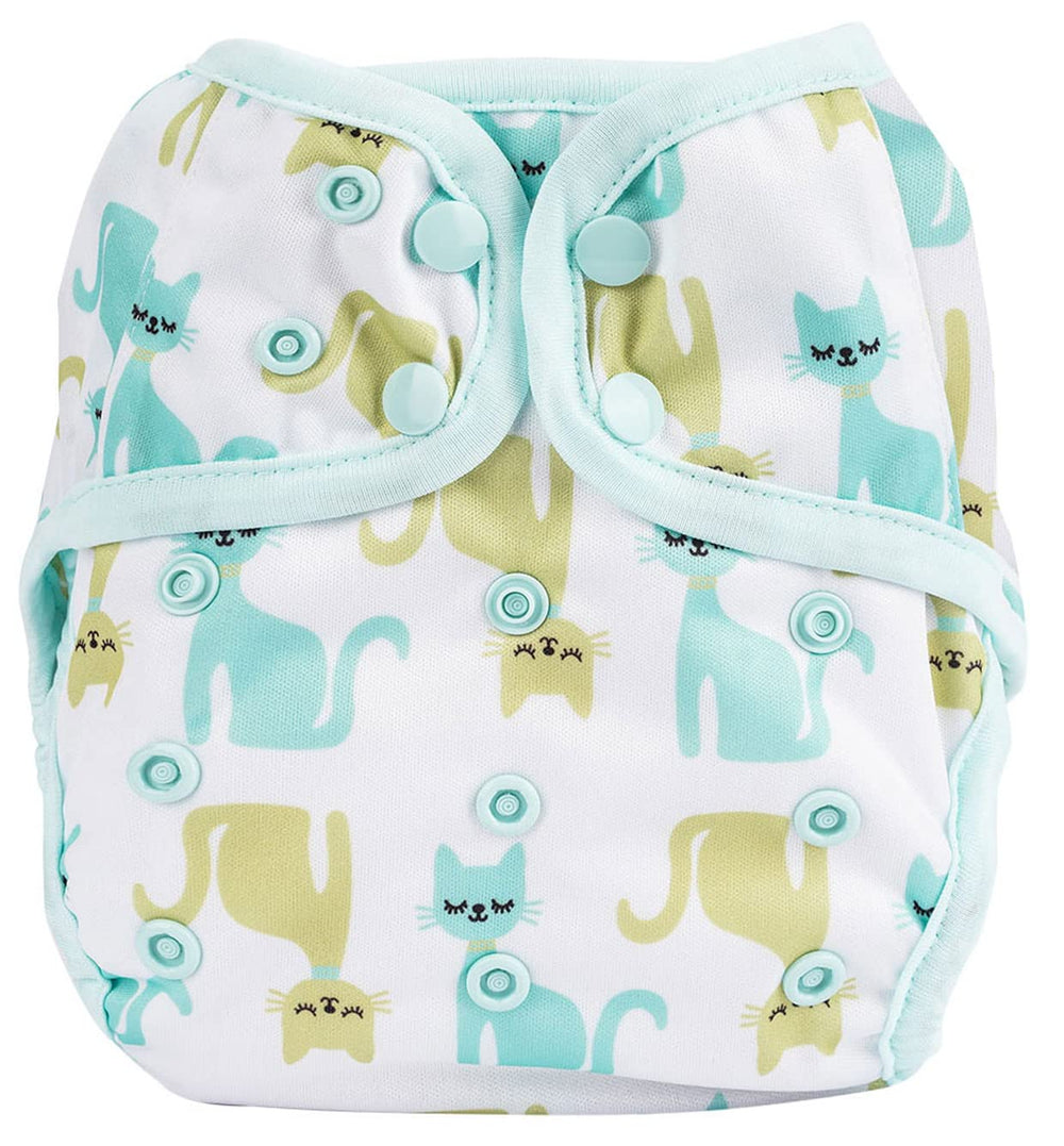 OsoCozy one-size diaper cover with adjustable snap fit for growing babies