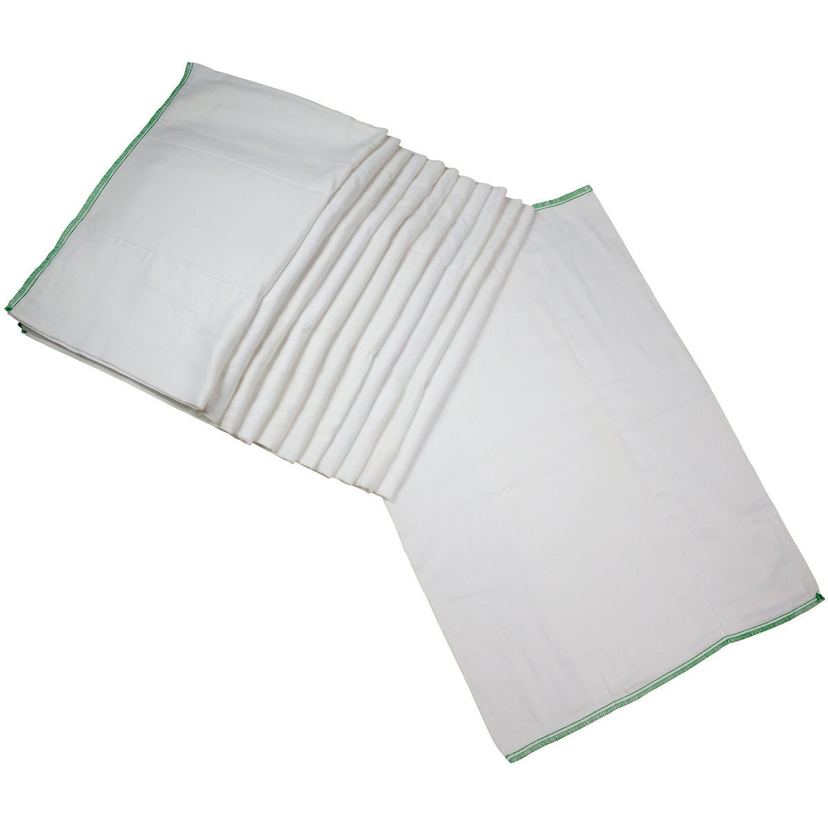 OsoCozy prefold diapers in flat fold showcase cotton absorbent layers for quick changes.