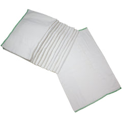 OsoCozy prefold diapers in flat fold showcase cotton absorbent layers for quick changes.